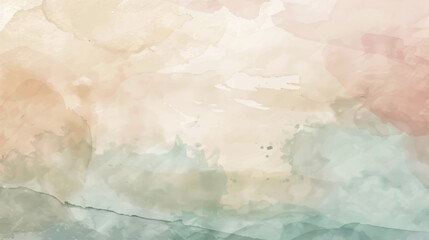 Abstract watercolor art background template. brown beige and green watercolor backdrop empty space for text, banner, presentation or product display graphic design