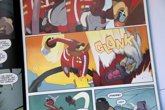 Sonic the Hedgehog comic book featuring the character of Doctor Ivo Robotnik, or Dr. Eggman