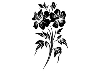 Art Nouveau bridal bouquet Graphic Accents, vector illustration, vintage elements	
