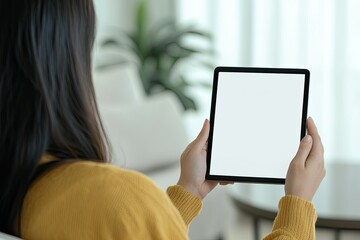 Ultra Hd Picture of Woman Taking Photo with Tablet
