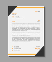 New simple unique professional creative corporate modern business letterhead design template. modern business letterhead in abstract design. Clean corporate letterhead template design. 