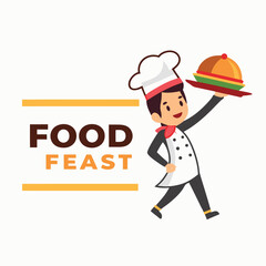 Energetic Chef Tossing Ingredients in a Fun and Lively Kitchen