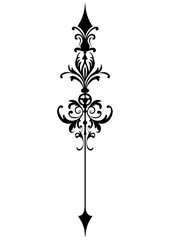 Art Nouveau arrow Graphic Accents, vector illustration, vintage elements	
