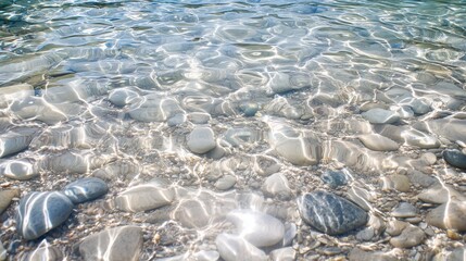 close-up of the clear water at Sarvale