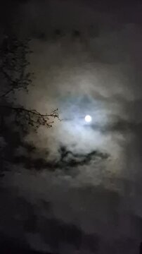 moon and clouds