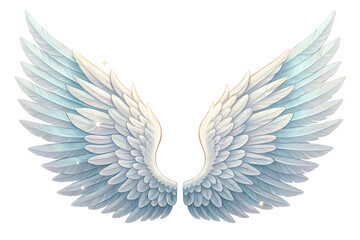 Obraz premium Angel wings isolated on transparent background