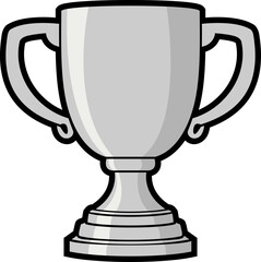 colourful trophy vector image transparent 