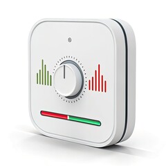 volume knob on white background