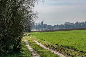 Die Felder um Herzogenrath herum mit Blick auf Bardenberg