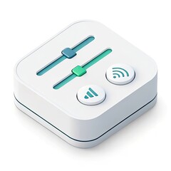 volume knob on white background