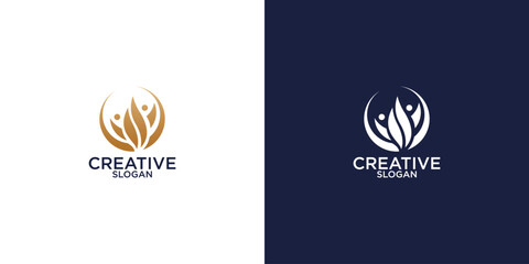 Global Community Logo Icon Elements Template. Community human Logo template vector. Community health care. Abstract Community logo
