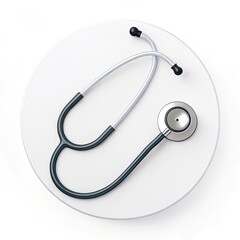 stethoscope on white background