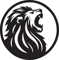 lion head silhouette