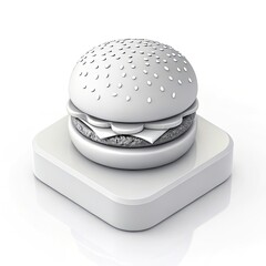 hamburger isolated on white