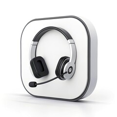 headphones isolated on white
