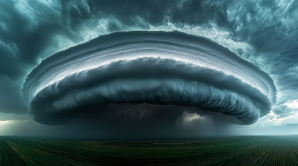 Obraz premium Epic Supercell Storm: A Breathtaking Display of Nature's Power