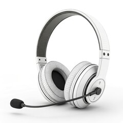 headphones isolated on white