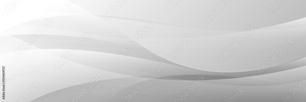 Poster gray abstract background with smooth flowing waves