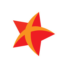 star icon vector on a white background.