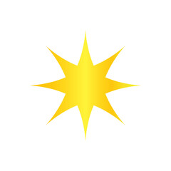 star icon vector on a white background.