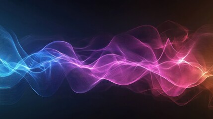 Waves of soft, oscillating colors that ripple across the image, symbolizing the unseen vibrations of energy and sound.