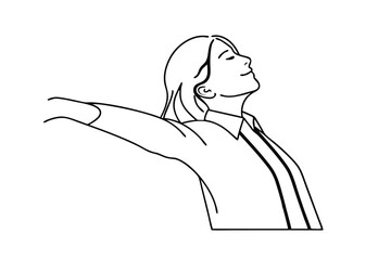 Woman Relaxing, Freedom, Happiness, Peace, Serenity, Calm, Joy, Relief, Contentment, Wellbeing