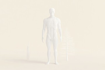 3D anatomical model of the human body