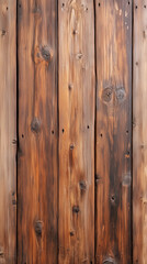 Fototapeta premium Rustic wooden texture with distressed finish, showcasing natural grain and knots