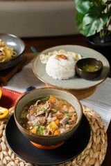Nusantara indonesian traditional food chef south east asia