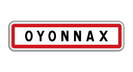 Panneau d'Oyonnax, Ain, Auvergne-Rhône-Alpes