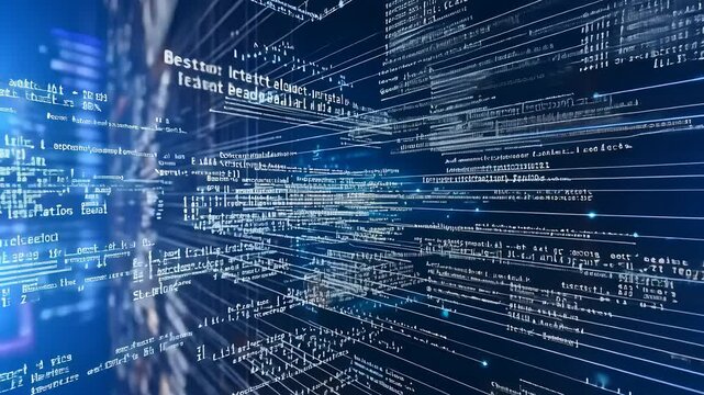 Blue Code Streams in Digital Data Space
