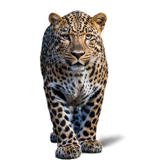 Obraz premium Adult Leopard Walking Towards Camera