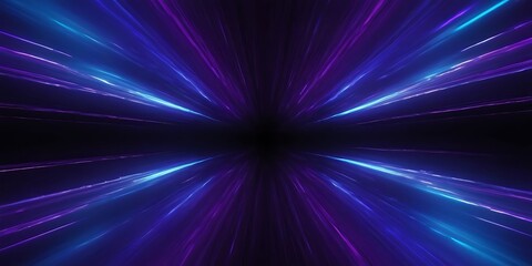 Fototapeta premium Abstract flight in retro neon hyper warp space in the tunnel 3d illustration,cosmic, neon, ray, abstract, light, retro, space, warp, blue, background, 45