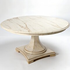 marble coffee table elegant furniture design on white background