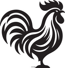 rooster isolated on white background