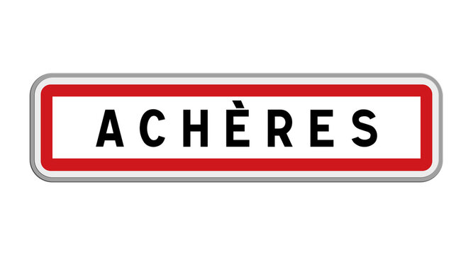 Panneau d'Ach&egrave;res, Yvelines, &Icirc;le-de-France
