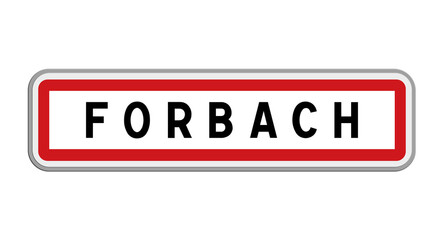 Panneau de Forbach, Moselle, Grand Est