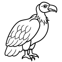 Obraz premium Graceful Vulture Line Art Design