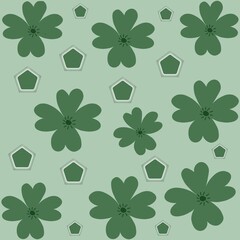 seamless shamrock pattern