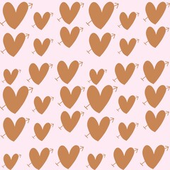 seamless pattern with hearts