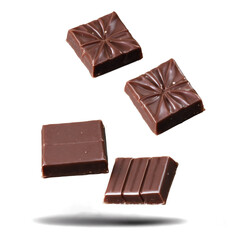 Floating Milk Chocolate Squares