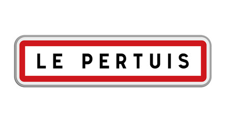 Panneau de Le Pertuis, Haute-Loire, Auvergne-Rhône-Alpes