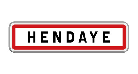 Panneau d'Hendaye, Pyrénées-Atlantiques, Nouvelle-Aquitaine