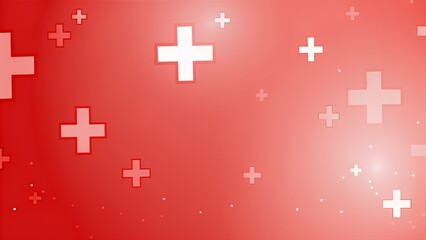 Fototapeta premium Red Medical Cross Background Healthcare Clinic Hospital Pharmacy