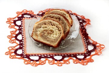 tasty,homemade poppies cake close up