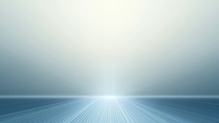 Abstract Light Beam and Horizon Effect with Blurry Background
