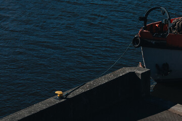 Fishing Boat Moored at the Waterfront