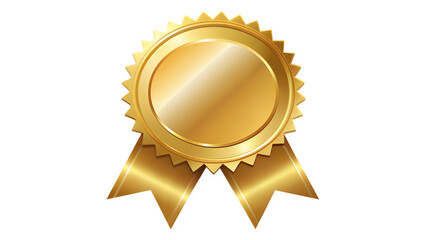 Elegant Ribbon Award Badge – Transparent PNG Design
