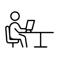 business man working on laptop computer