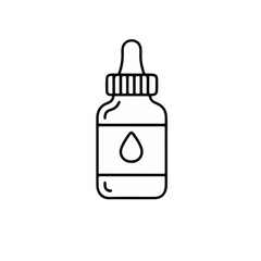 Eye Drop Icon &ndash; Minimalist Design on White Background  